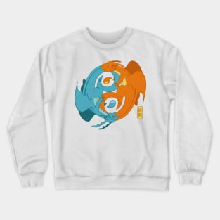 Yin and Yang Kawaii Dragons Crewneck Sweatshirt